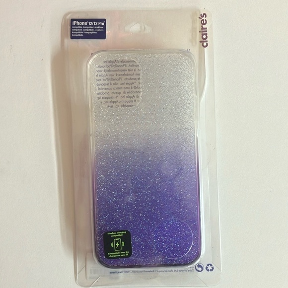 Claires iPhone 12/12 Pro Shimmer Silicone Phone Case - Picture 1 of 2